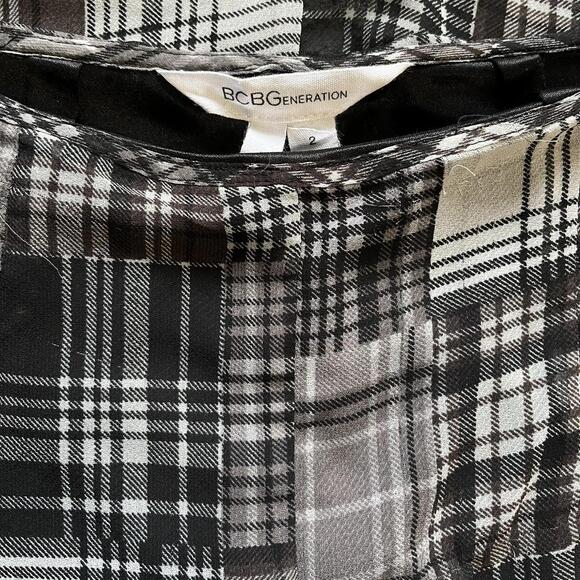 BCBGeneration plaid mesh maxi skirt - Picture 5 of 5